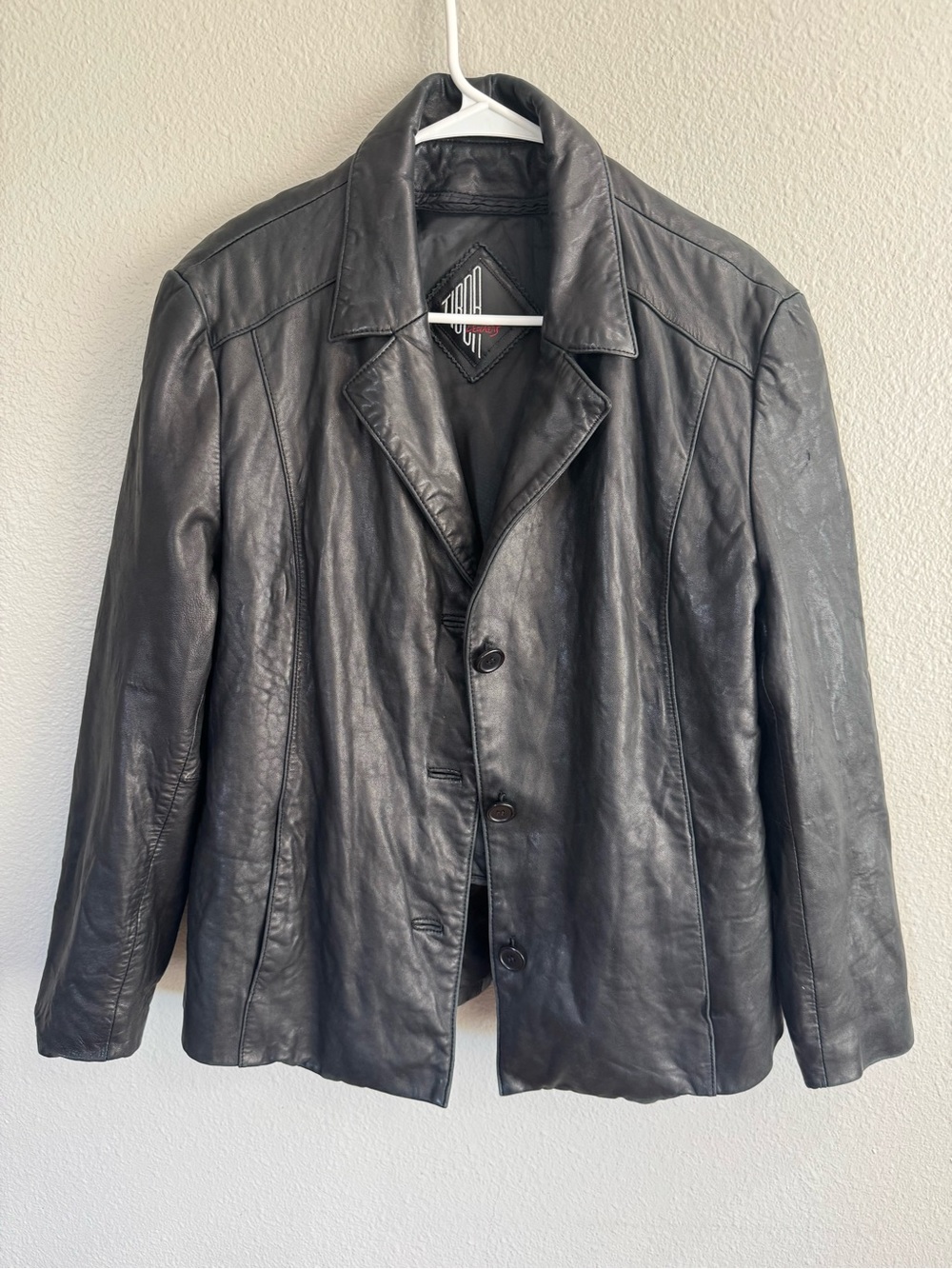 TIBOA LEATHERS thermolite active black leather jacket women’s size large